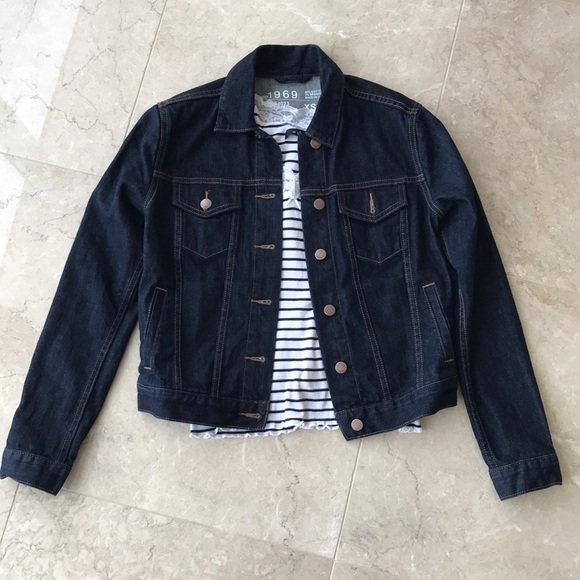 GAP 1969 dark denim jacket - Picture 2 of 4